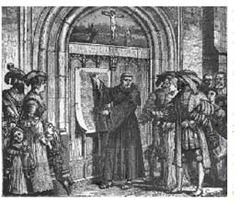 <p>Corruption of the Catholic Church during the Renaissance: Sale of church offices (simony); nepotism (sale to family members of church offices) sale of indulgences, Decline of morality among the clergy, Printing Press, popularity of Martin Luther, popularity of Humanism</p>