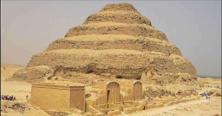 <p><span>Imhotep, arch., Funerary complex of King Djoser, Saqqara, Egypt,</span></p><p><span>Dynasty III (Old Kingdom), ca. 2630 BC</span></p><p><span>First monumental construction in stone masonry</span></p>