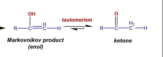 <p>C=O OHs regularly turn into ketones </p>