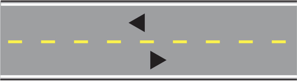 <p>Dashed Yellow Lines</p>