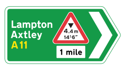 <p>When is this sign shown?</p>