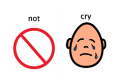 <p>not cry</p>
