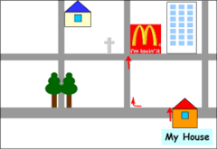 <p>the regional position or situation of a place relative to the position of other places</p>