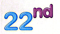 <p>22nd</p>