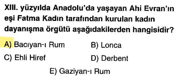 <p>Dünyanın ilk kadın sivil toplum örgütü sayılır. "Aşına, işine, eşine sadık ol" felsefesi vardır.</p>
