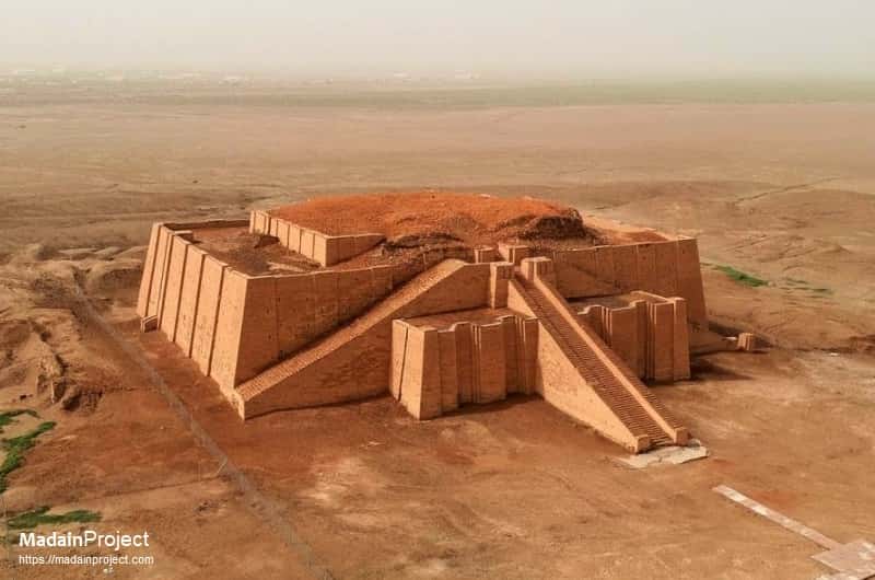 <p><span style="font-family: Aptos, sans-serif; line-height: 115%;">Ur, Iraq, 2100-2050 BCE, Patron: king Ur-Nammu (and Hus sink Shulgi), Sumerian</span></p><p>Walled off from rest of town</p><p class="MsoListParagraphCxSpMiddle">Schematic plan of Ur, 3000-2000 BCE, Sumerian</p><p class="MsoListParagraphCxSpMiddle">People of Ur dug canals to bring harbors together to help long distance trade—also created separation between ruling/elite/political zone and domestic region</p><p class="MsoListParagraphCxSpMiddle">Main processional pathway on central front, and stairs on both sides of it perpendicular</p><p class="MsoListParagraphCxSpLast">The job of the priest/ruling class of Ur to take care of all the people, ziggurat is not only a religious space, but is also sign of a collective/socialist kind of practice—people of Ur would collectivize in buildings around ziggurat, bring together all the grain and harvest—theocratic socialism—their gods collectively own everything, priests govern how they get used (redistribution), share something, get something</p><p class="MsoListParagraphCxSpLast">Theocratic socialism: political system in which all equally belongs to the god; stratified classes of ruler/priests, merchants, laborers, etc. work to support the god and thus the community</p><p class="MsoListParagraphCxSpLast">Priestly class were administrator—managed reserves, organized pooling of labor for large scale projects (building major monuments/irrigation), collected and distributed food</p><p class="MsoListBulletCxSpLast">Things can be brought together through canals, things can be stored around main temple area (main place for collection of goods)</p><p class="MsoListBulletCxSpLast">Outer shell encased in skin of baked bricks, each stamped with cuneiform slogan: Ur Nammu, king of Ur, who built the temple of Nanna</p><p class="MsoListBulletCxSpMiddle">Corners of ziggurat oriented to cardinal axes</p><p class="MsoListBulletCxSpMiddle">Triple stairway with center and two sides—converge at a pavilion gateway</p><p class="MsoListBulletCxSpLast">Third level contained Temple of Nanna, which served as the moon god’s bridal chamber, plastered in blue</p>