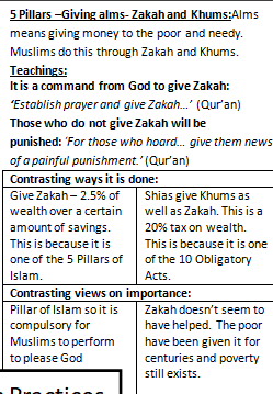 <p>“Establish prayer and give zakat”<br>"Those who hoard…give them news of a painful punishment”<br>" Whatever you spend God will replace it”-The idea that God will replace what you want/money more better in heavan</p>