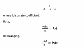<p>What is the rate coefficient k, Integrate it from t=0 corresponding to A0, to t corresponding to concentration A, draw the van’t hoff plot and state what order is this rxn, rearange to A</p>