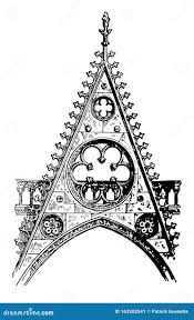 <p>its Gothic gable</p>