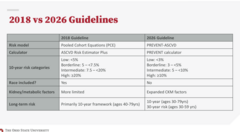 <p>2018 Guidelines vs 2026 Guidlines for Dyslipidemia</p><p>Race Included in 2026?</p>