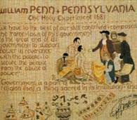 <p>William Penn put his Quaker beliefs to the test in his colony, Pennsylvania. He wanted the colony to provide a religious refuge for Quakers and other persecuted people, enact liberal ideas in government, and generate income and profits for himself. (p. 34)</p>