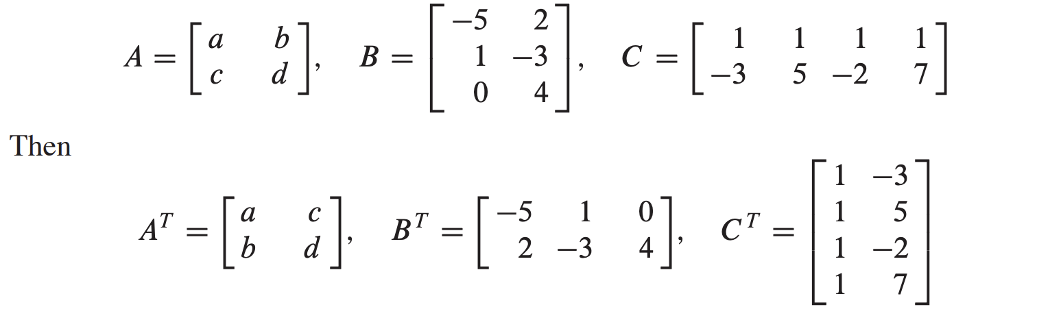 <p>r1 becomes c1, r2 becomes c2, r2 becomes c3 etc</p>