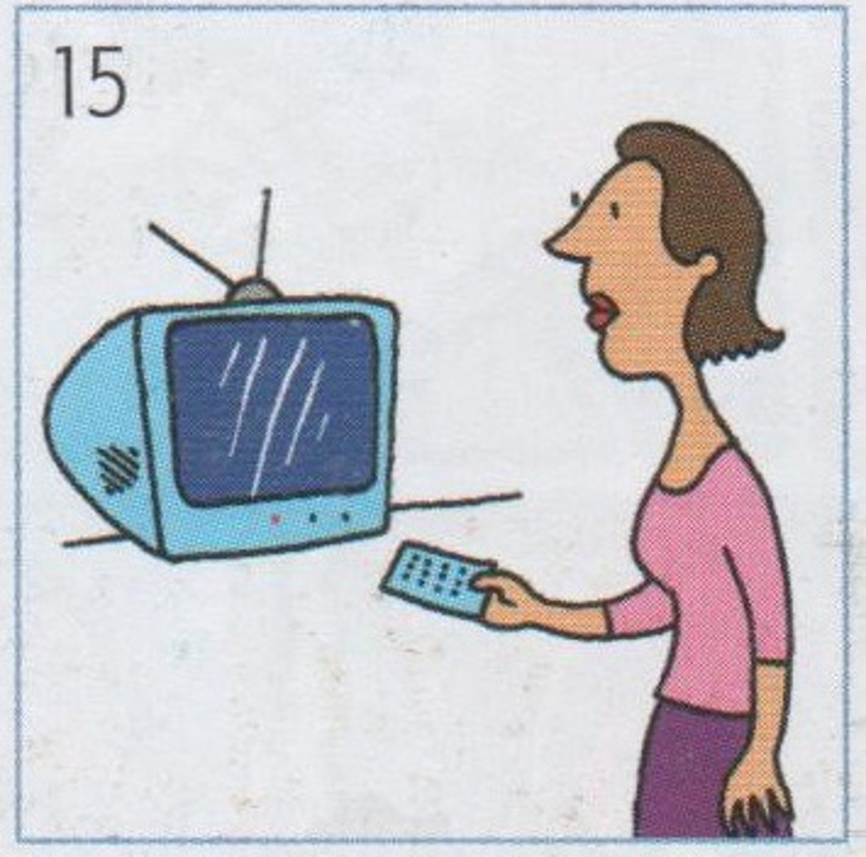 <p>to make the TV start working</p>