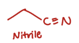 <p>Subs. of Cl with CN group (Nitrile)</p>