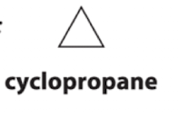 <p>cyclopropane</p>