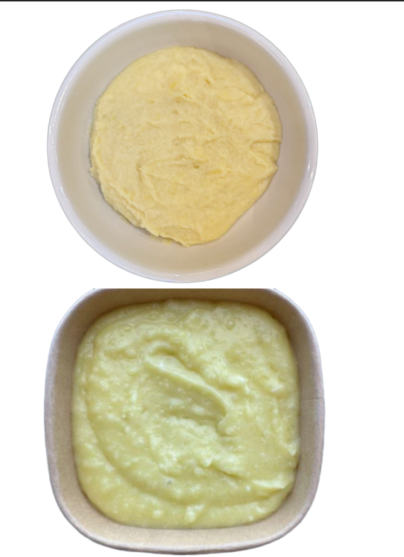 <p>A lighter version of mashed potatoes, made with Yukon gold potatoes, cauliflower, and roasted garlic.</p><p>Modification options: None</p><p>Allergens: Dairy</p>