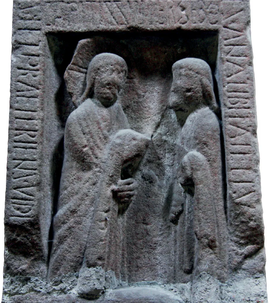 <p>The Ruthwell Cross is a sculpture that contains excerpts of the <strong><em><u>christian </u></em></strong>poem <em>The Dream of the Rood</em> (rood meaning cross) written in runes </p><p><span style="background-color: transparent;">Debunks the idea that runes are sorcery or unchristian, they are simply an ancient alphabet</span></p>