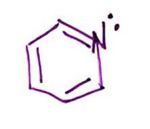 <p>benzene ring with Nitrogen as connecting point</p>