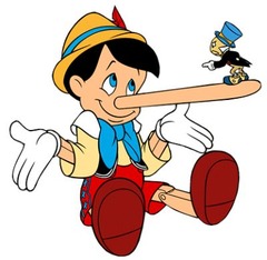 <p>A person who does not tell the truth.</p>
