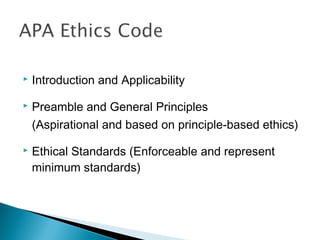 <p>Introduction and preamble of Ethics Code</p>