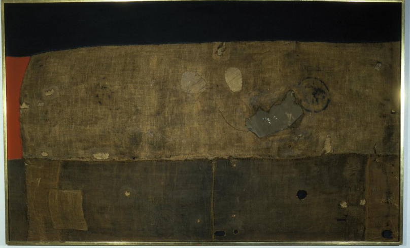 <p>Alberto Burri, Grande Sacco, 1954</p>