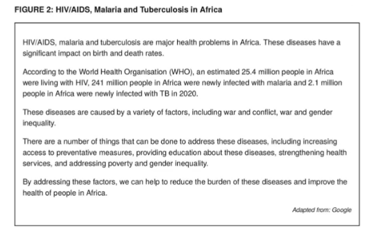 <p>Mention any two factors that contribute to the high prevalence of these diseases in Africa.</p>