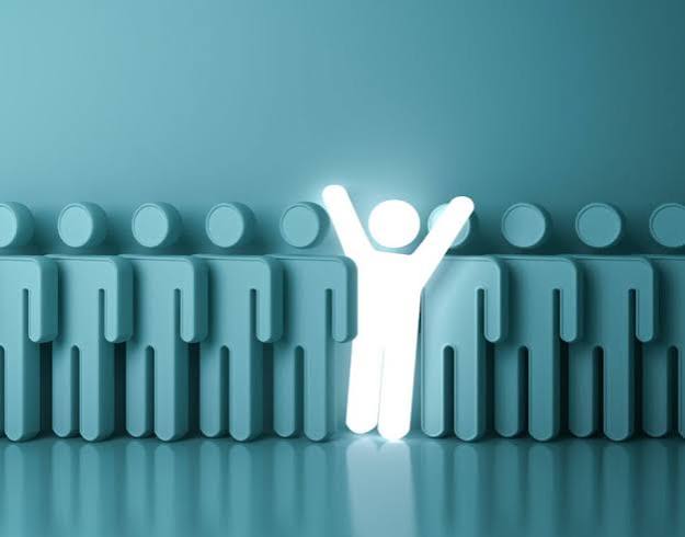 <p><strong>stand out</strong></p><p>Ex: Among all my family members, my mother <em><u>stands out</u></em> because she always puts our needs before her own and encourages us to overcome every challenge.</p>