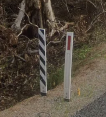 <p>Zebra bollard</p>