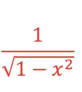 <p>1/√(1-x²) +C</p>