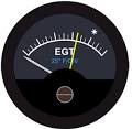 <p>Exhaust Gas Temperature, measures the heat energy of the burned gases <em>leaving</em> the cylinder a the exhaust manifold. Used to find the optimal leaning of the mixture.</p>