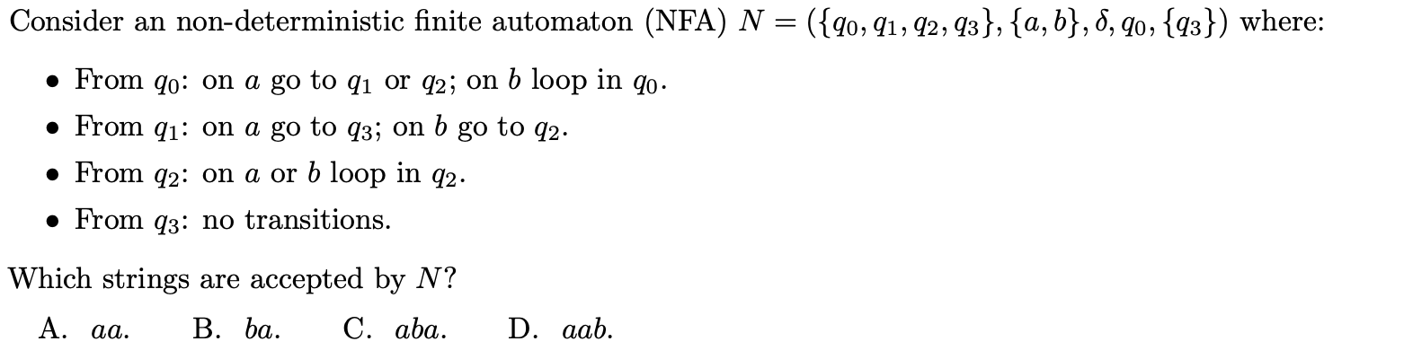 <p>Can be multiple correct or none</p>