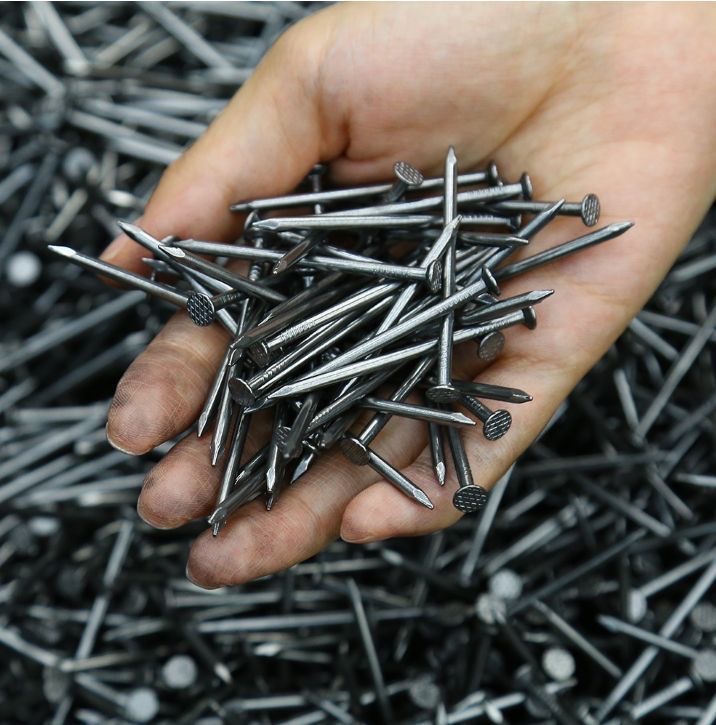 <p>Why do steel nails not make a reaction with air but iron nails do ?</p>