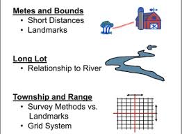 <p>Metes and Bounds</p>