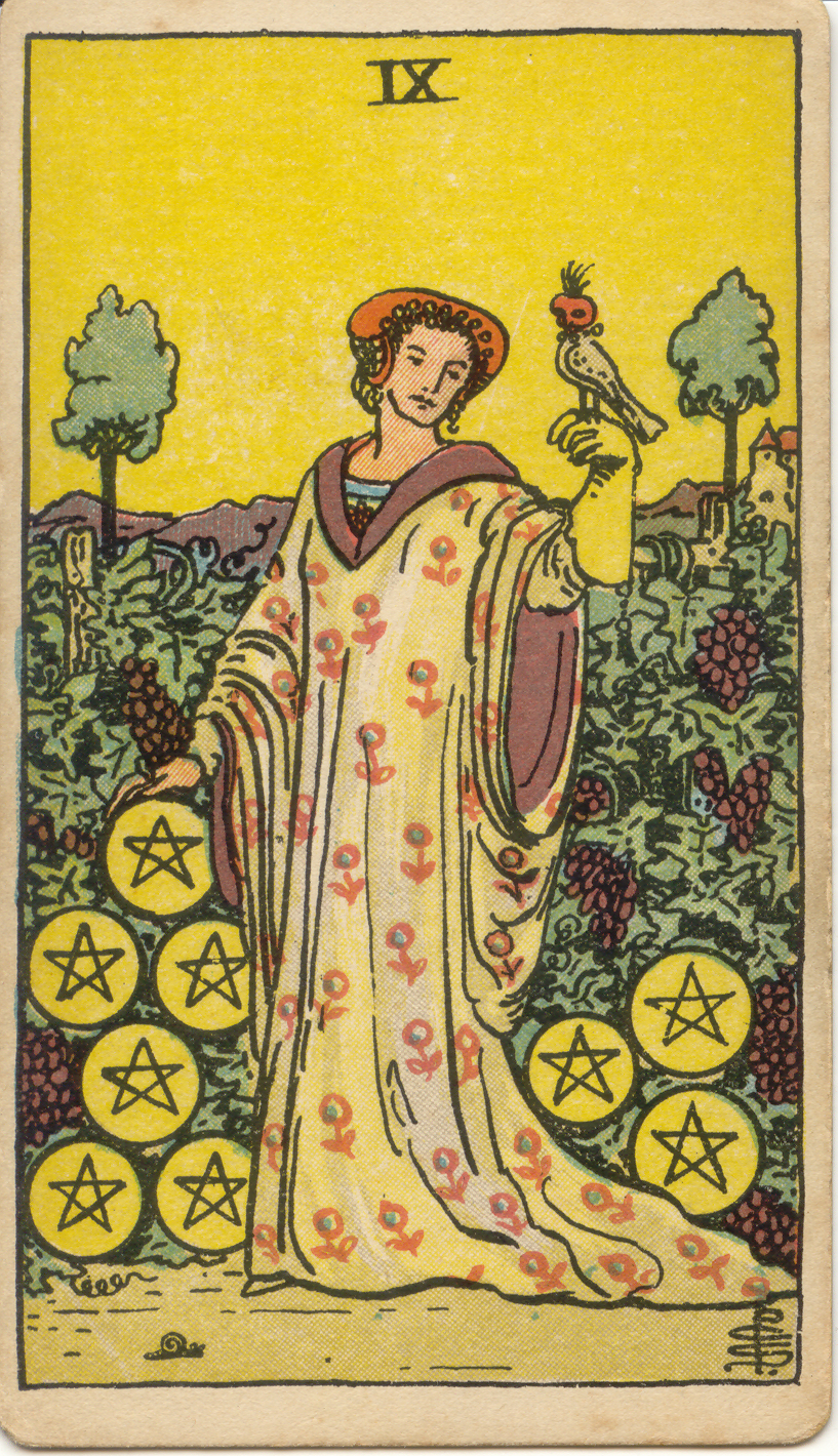 <p>Nine of Pentacles</p>