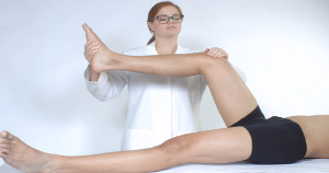 <p>What test is used if a meniscal tear is suspected and how do you know its positive?</p>