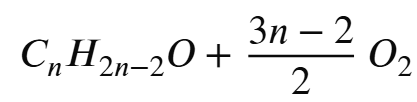 <p>Phản ứng oxh hoàn toàn (đốt cháy) alcohol không no, 1 ba hoặc 2 đôi, đơn chức mạch hở</p>