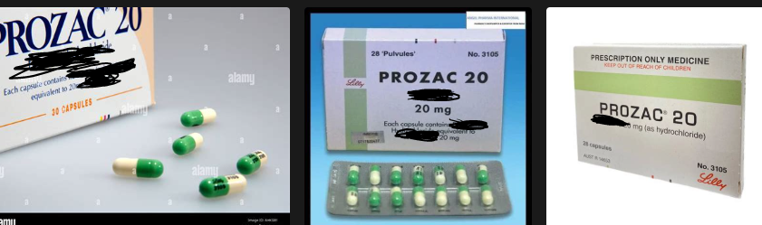 <p>Prozac<span data-name="registered" data-type="emoji">®</span> Antidepressant </p><p>Take with food (Is not in brand name monograph but is in generic)</p>