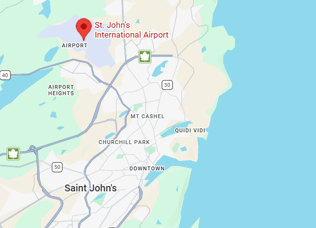 <p>YYT st john’s</p>