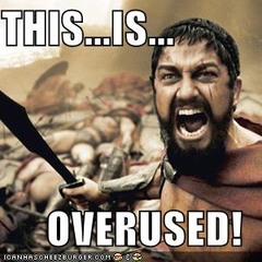 <p>a remark or statement, especially one with a moral content, that has been used too often to be interesting or thoughtful</p><ul><li><p>overused statement</p></li></ul><p></p>