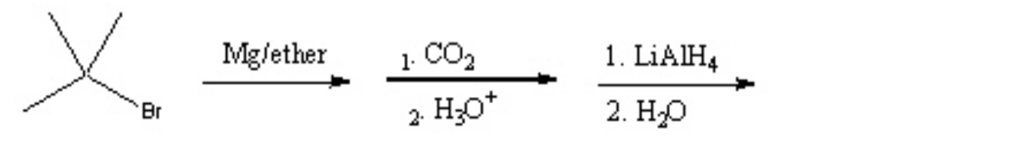 <p>Predict the product for the following reaction sequence.</p>