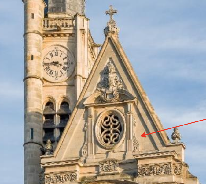 <p>&nbsp;mur extérieur situé à l’extrémité d’un bâtiment, généralement triangulaire au sommet lorsqu’il suit la forme du toit, et qui ne comporte pas d’entrée principale</p>