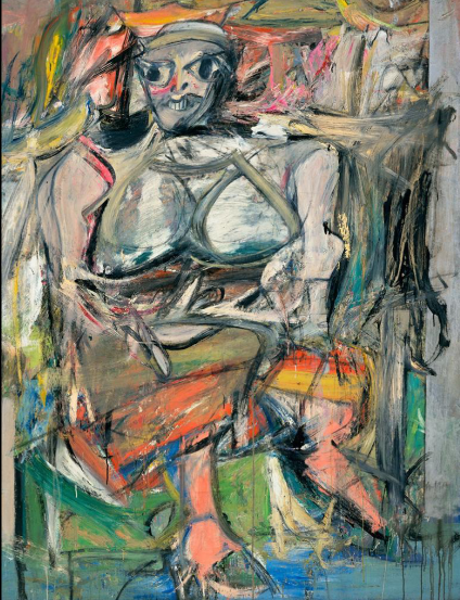 <p>Willem de Kooning, Woman I, 1950</p>