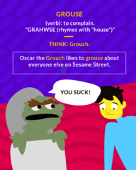 <p>to complain</p>