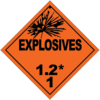 <p>Explosive with a severe projection hazard</p>