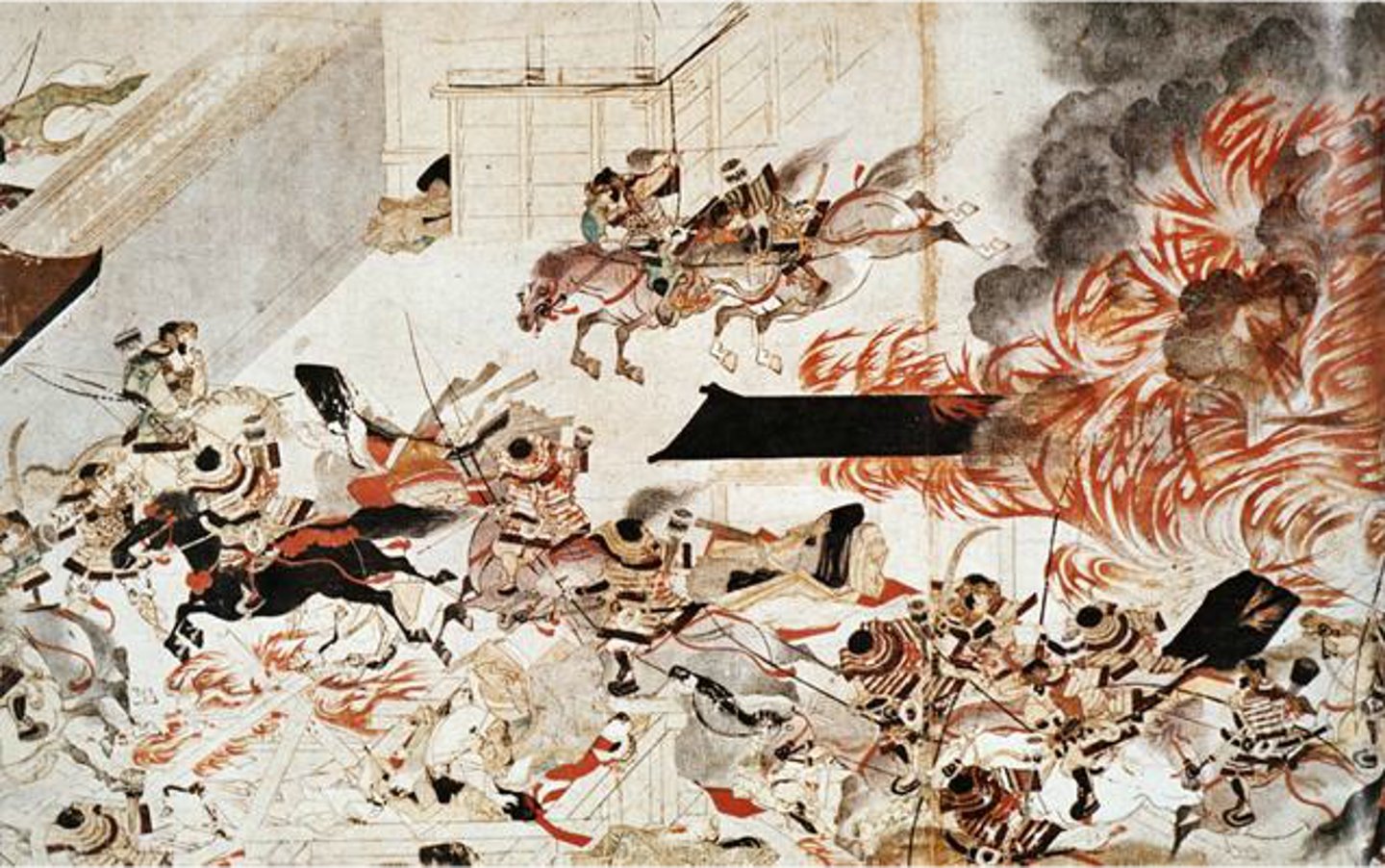 <p>traditional Japanese picture scrolls.</p>