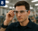 <p>wear protective glasses</p>