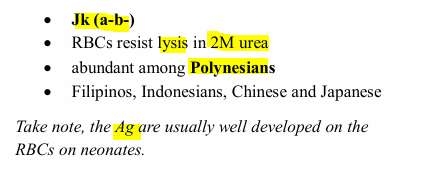 <p><strong><u>Kidd Blood Group Phenotype</u></strong></p>