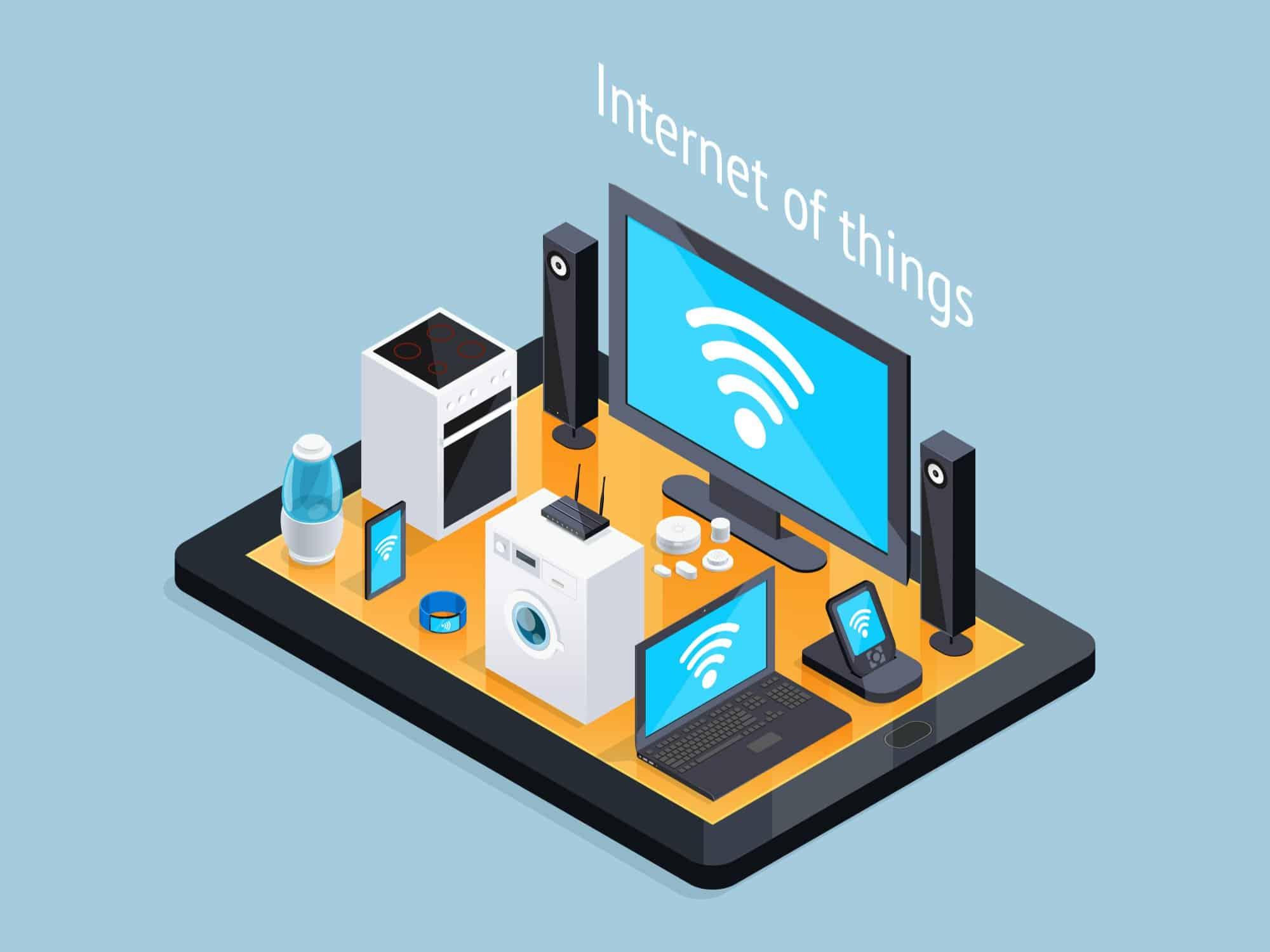 <p>a network of physical devices embedded with sensors, software, and other technologies for the purpose of connecting and exchanging data with other devices and systems over the internet</p>