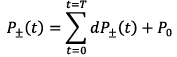 <p>t=T E t=0 dP+= (t) +P0</p>