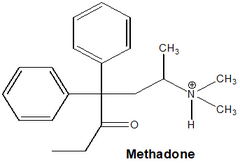 <p>Which opioid has high oral potency, long DOA, and is dosed daily for abstinence syndrome i.e. addiction maintenance?</p>